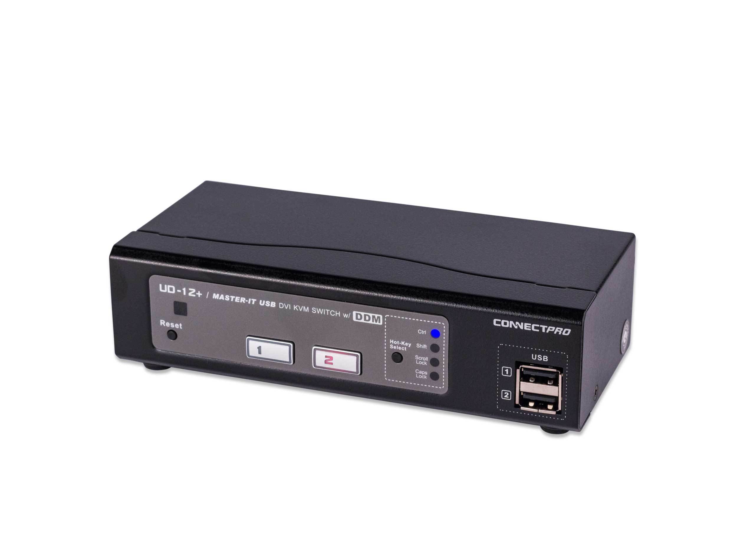 UD-12+ DVI-D switch for One Monitor and Two – ConnectPRO