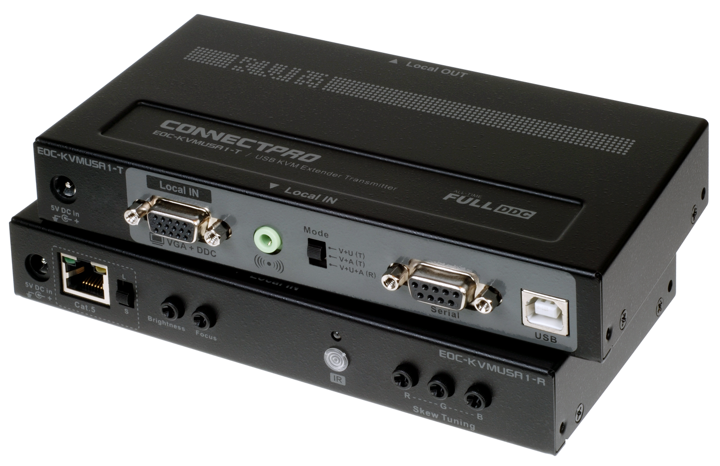 EOC-KVMUSA1 KVM Console Extender for Video, USB, Serial, and Audio over CATx Cable