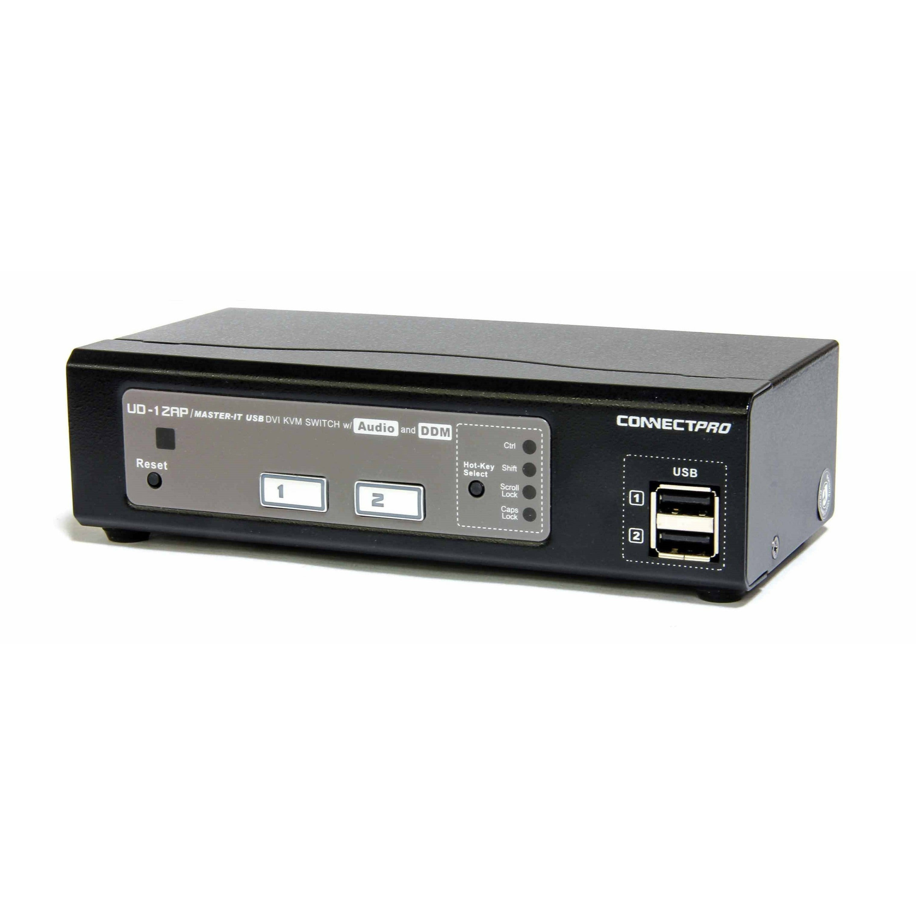 UD-12AP DVI-D KVM switch for One Monitor and Two Computers